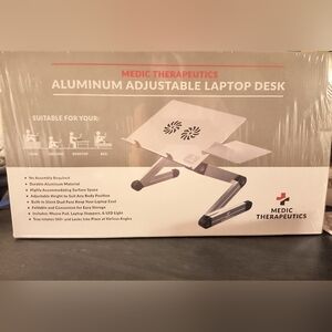 Aluminum Adjustable Laptop Desk - Silver